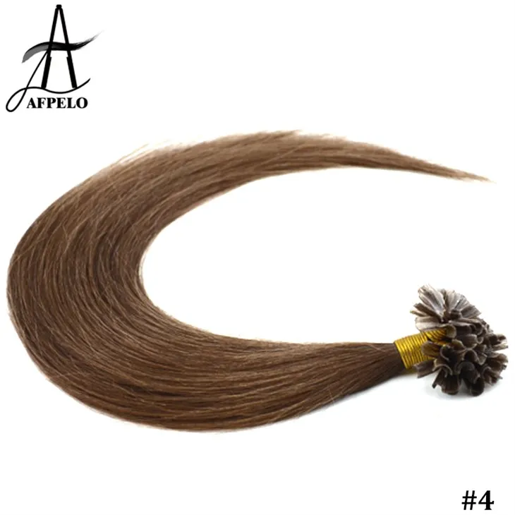 תוספות שיער בקצה ציפורן חומה